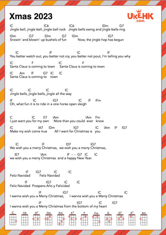 Xmas 2023 聖誕歌曲集 Ukulele譜