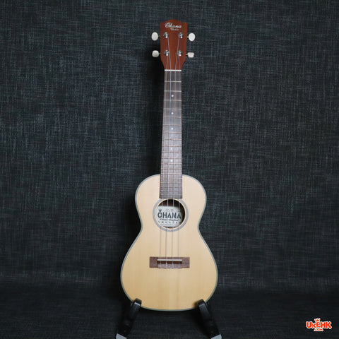 Ohana Solid Spruce Concert Ukelele (CK-22)