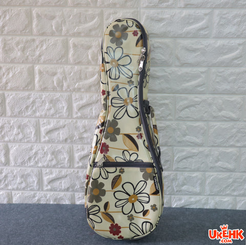 A'AMA Designer Series Gig Bag Soprano-Daisy Floral White(DS-DAISY-WT-S)