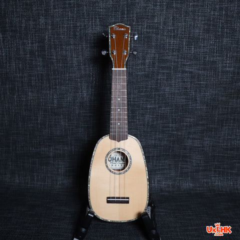 Ohana Solid Spruce Sopranino Ukulele(TPK-70G )