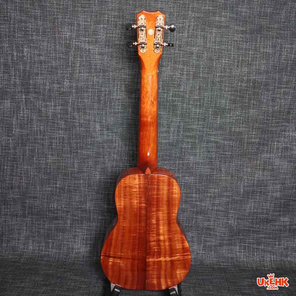 Kanile'a Solid Koa Concert Heart Shape Sound Hole (KU'U POC) #18404