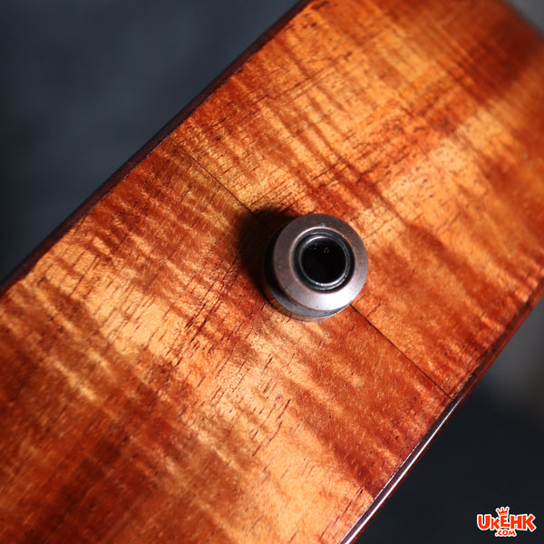 Kanile'a Solid Koa Concert Heart Shape Sound Hole (KU'U POC) #18404