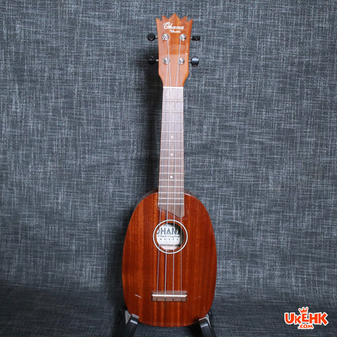 Ohana Solid Mahogany Soprano Pineapple (PK-25G)