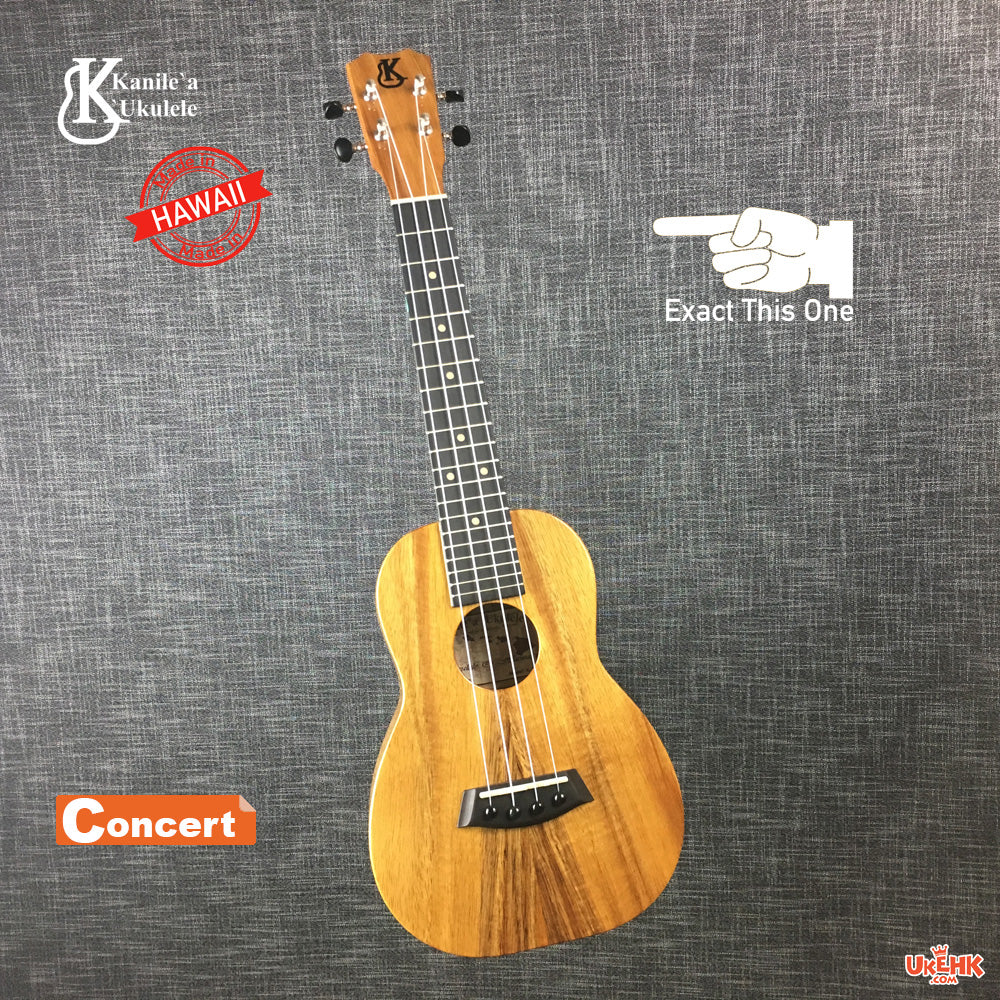 Kanile'a Solid Koa Concert (K1-C E) #18589